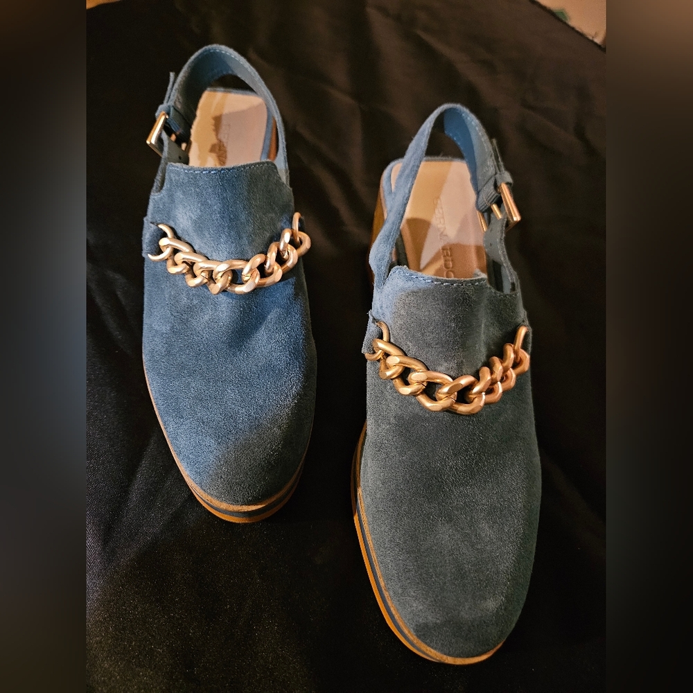 💙💙 Bernardo Sochi Back Strap Platform Clogs
